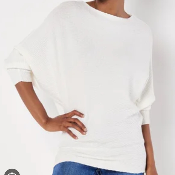 We The Free Tops - We the Free Dolman Sleeve White Tunic Oversized Size Large